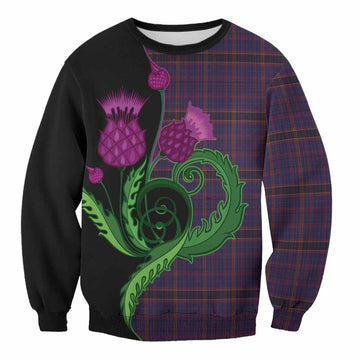 James of Wales Tartan Sweatshirt Traditional Scottish Thistle