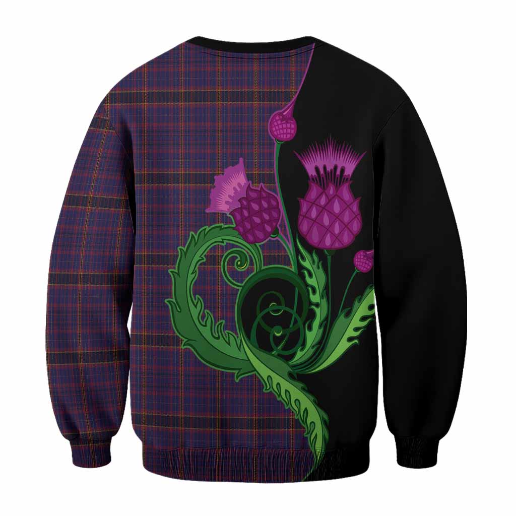 James of Wales Tartan Sweatshirt Traditional Scottish Thistle