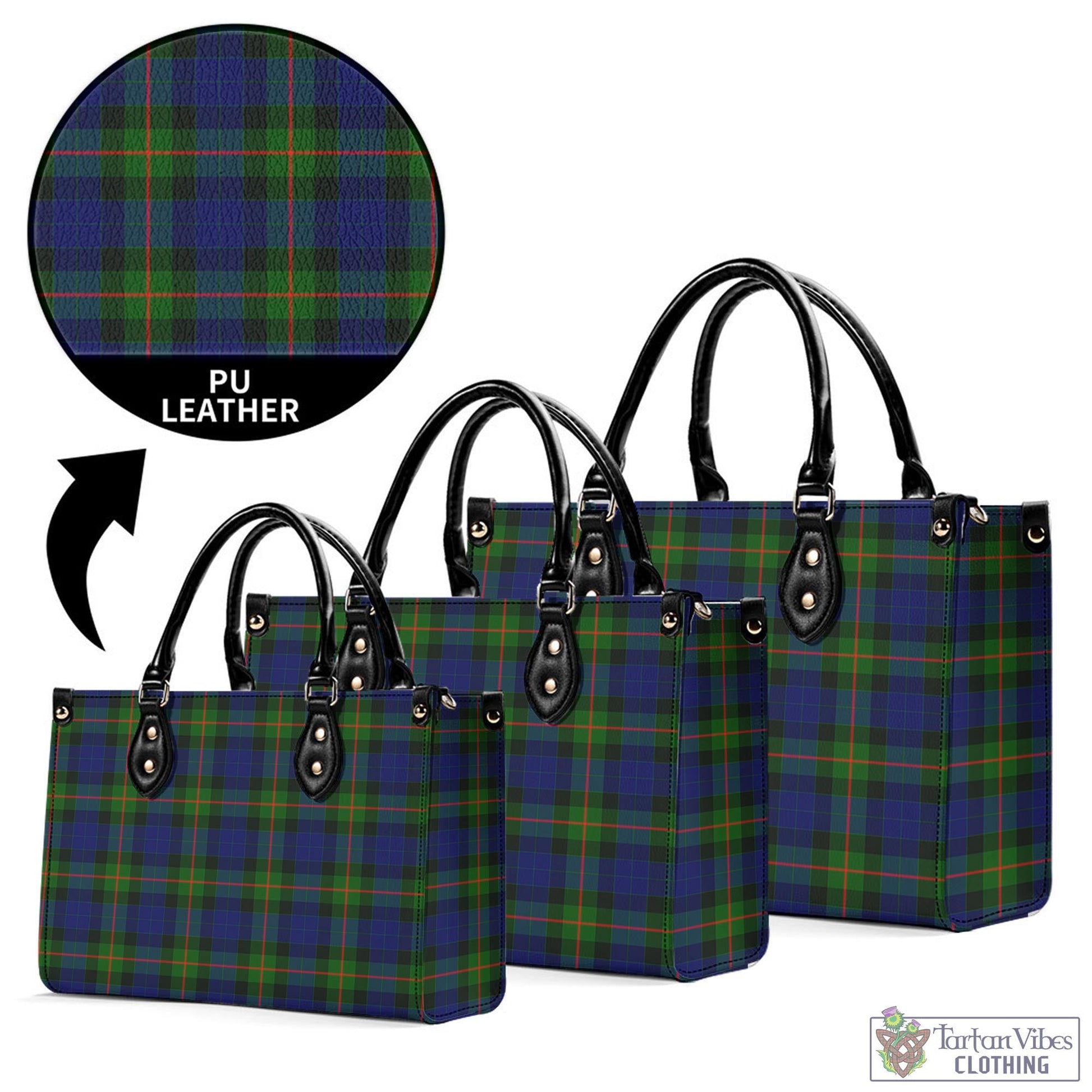 Jamieson Tartan Luxury Leather Handbags - Tartan Vibes Clothing