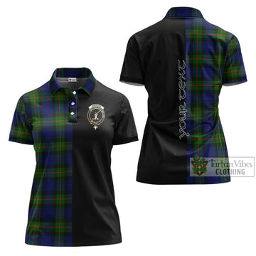 Jamieson Tartan Women's Polo Shirt with Family Crest and Half Of Me Style Women - Tartan Vibes Clothing