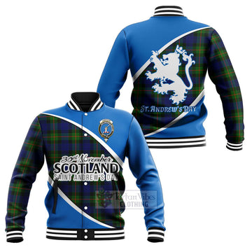 Jamieson Family Crest Tartan Baseball Jacket Celebrate Saint Andrew's Day in Style Unisex - Tartan Vibes Clothing
