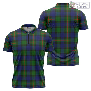 Jamieson Tartan Zipper Polo Shirt Unisex - Tartan Vibes Clothing