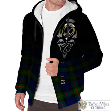 Jamieson Tartan Sherpa Hoodie Featuring Alba Gu Brath Family Crest Celtic Inspired Unisex - Tartan Vibes Clothing