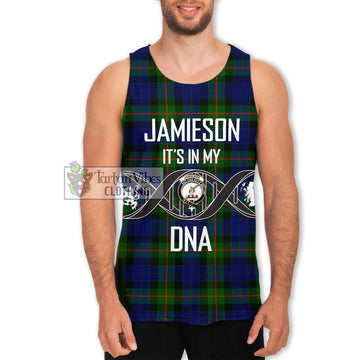 Jamieson Tartan Men's Tank Top with Family Crest DNA In Me Style Men - Tartan Vibes Clothing