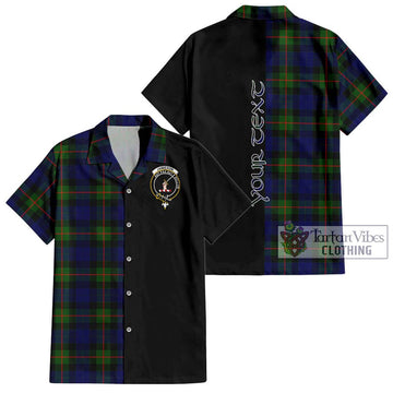 Jamieson Tartan Hawaiian Shirt with Family Crest and Half Of Me Style Kid - Tartan Vibes Clothing