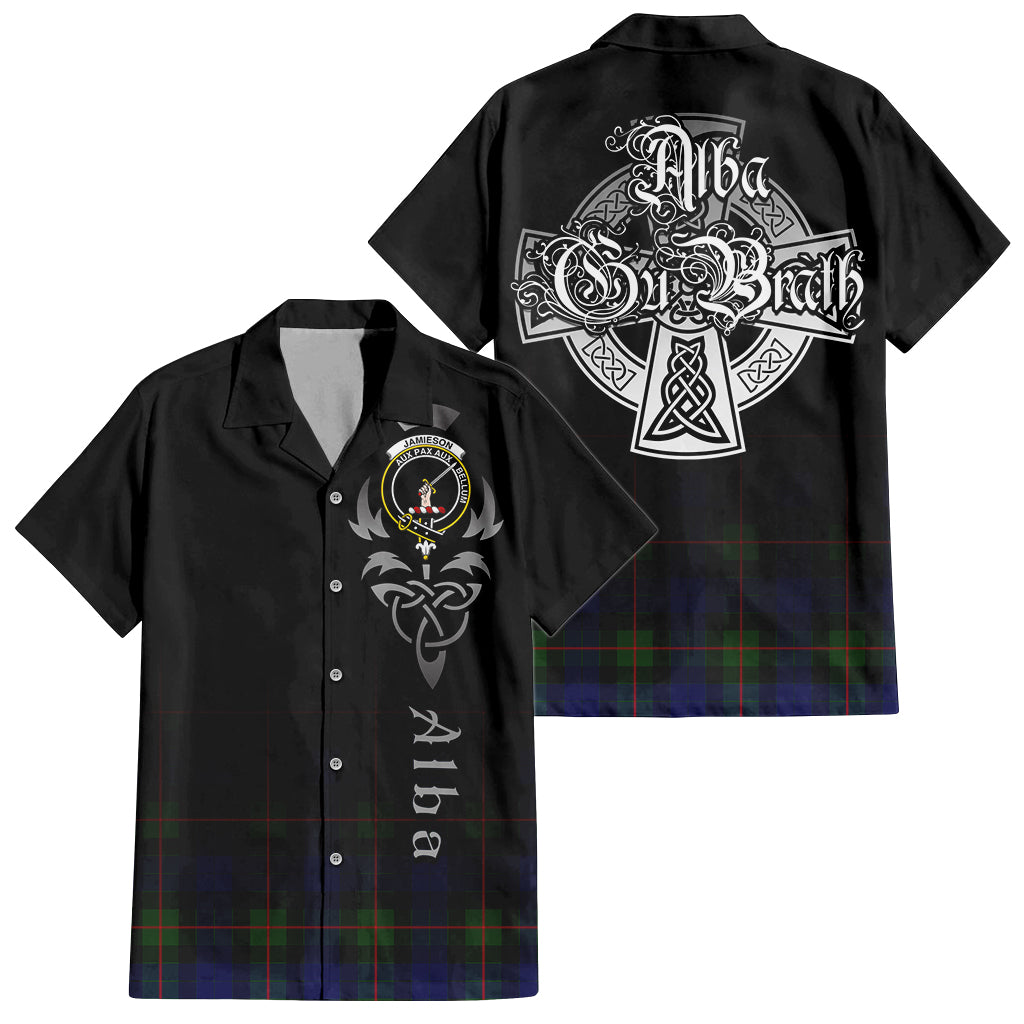 Jamieson Tartan Hawaiian Shirt Shirt Featuring Alba Gu Brath Family Crest Celtic Inspired Kid - Tartan Vibes Clothing