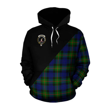 Jamieson Tartan Cotton Hoodie with Family Crest and Military Logo Style Pullover Hoodie XS - Tartan Vibes Clothing