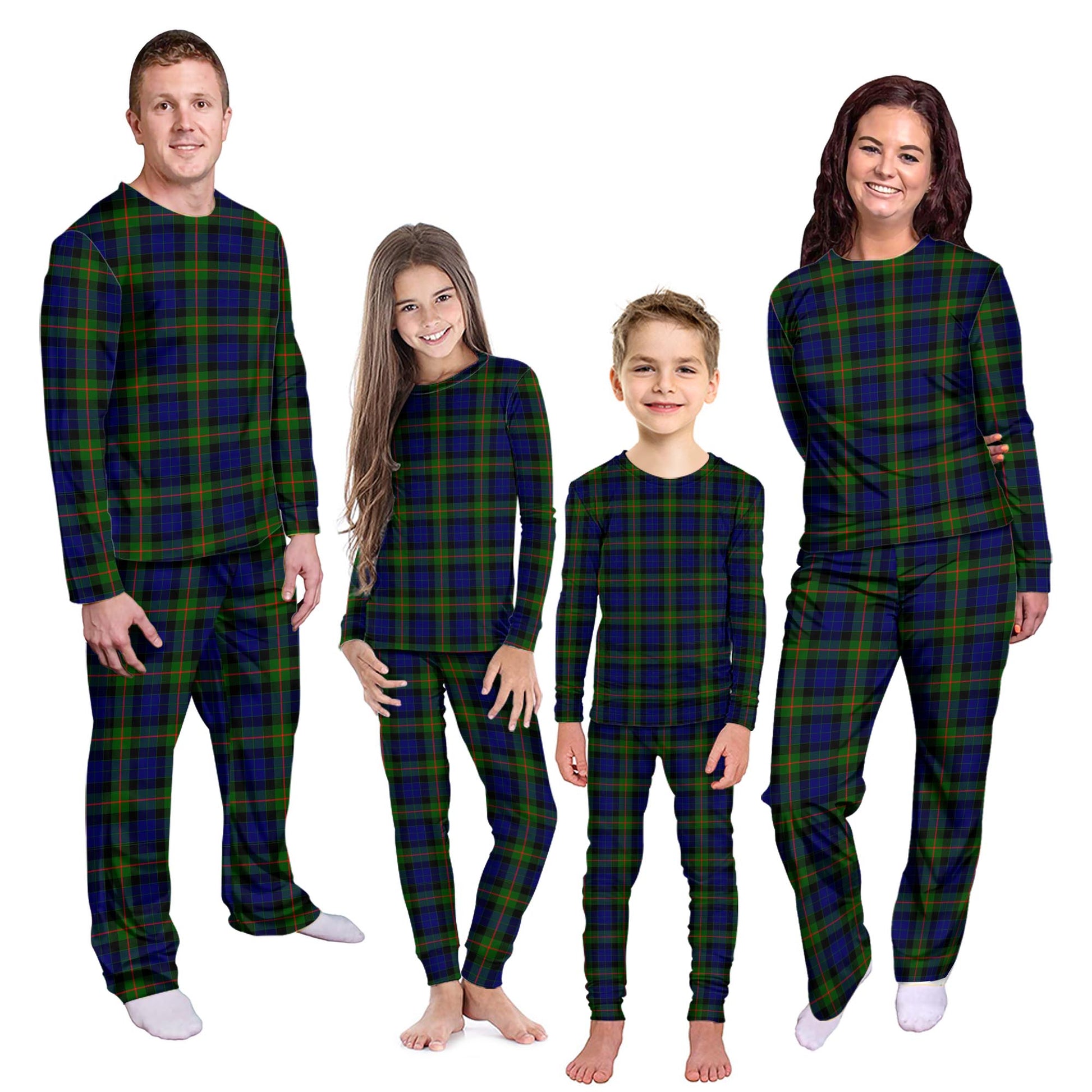 Jamieson Tartan Pajamas Family Set Kid - Tartan Vibes Clothing