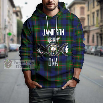 Jamieson Tartan Hoodie with Family Crest DNA In Me Style Pullover Hoodie - Tartan Vibes Clothing