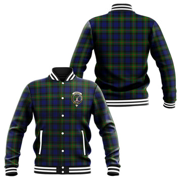 Jamieson Tartan Baseball Jacket with Family Crest