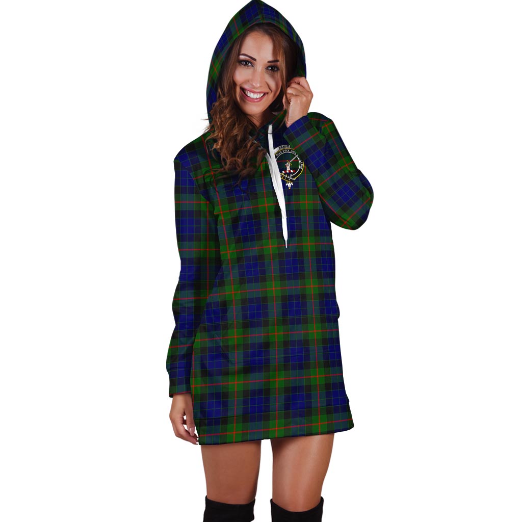 Jamieson Tartan Hoodie Dress with Family Crest - Tartan Vibes Clothing