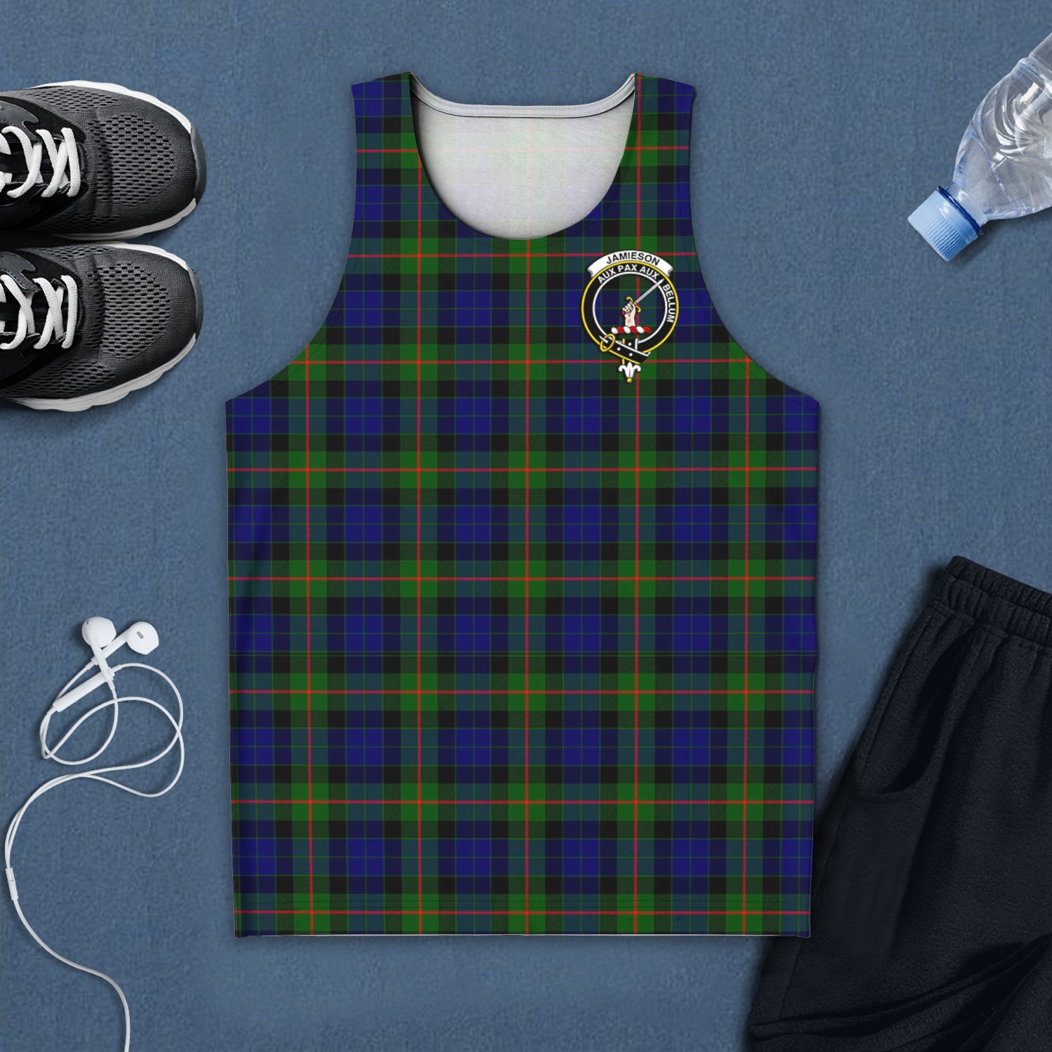 jamieson-tartan-mens-tank-top-with-family-crest