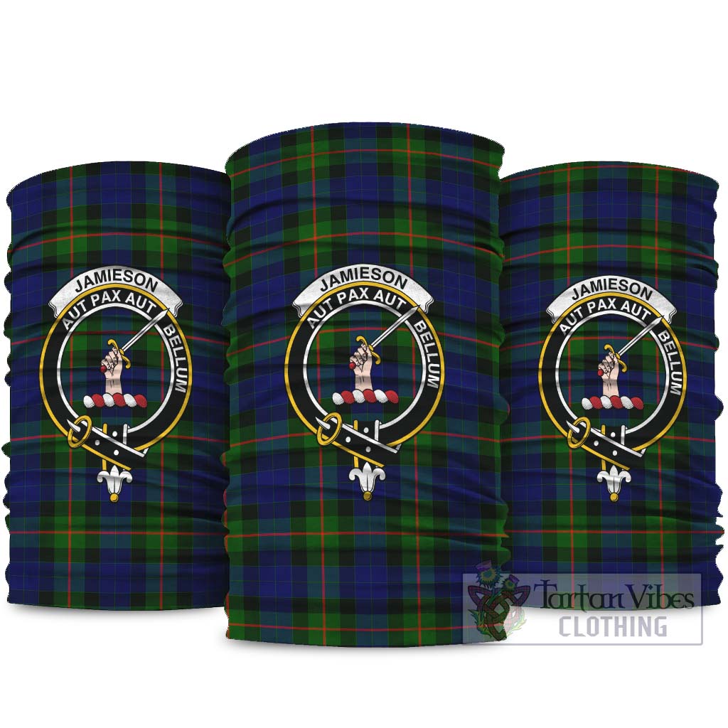 Jamieson Tartan Neck Gaiters, Tartan Bandanas, Tartan Head Band with Family Crest