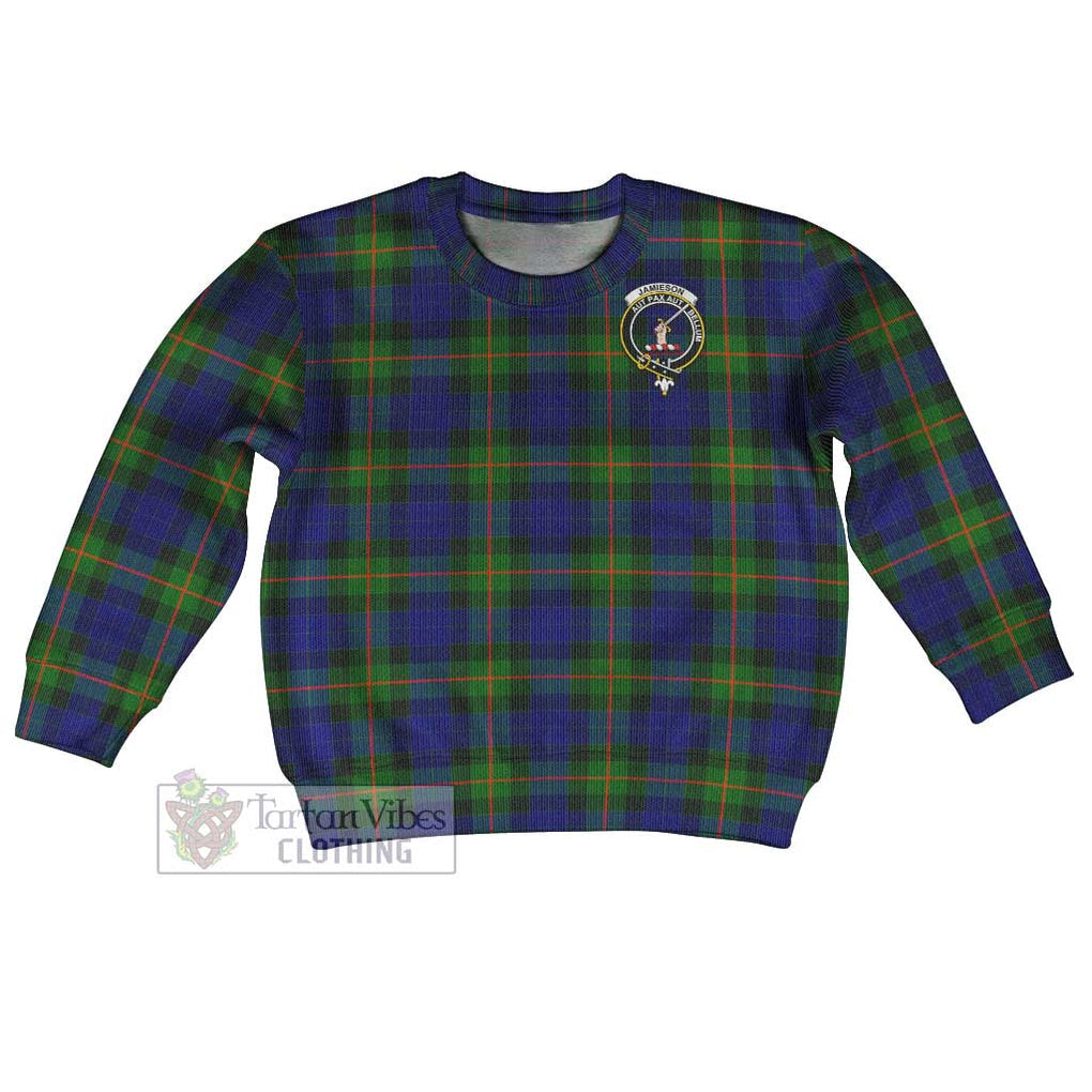 Jamieson Tartan Kid Ugly Sweater with Family Crest Kid - Tartan Vibes Clothing
