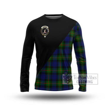 Jamieson Tartan Long Sleeve T-Shirt with Family Crest and Military Logo Style Unisex - Tartan Vibes Clothing
