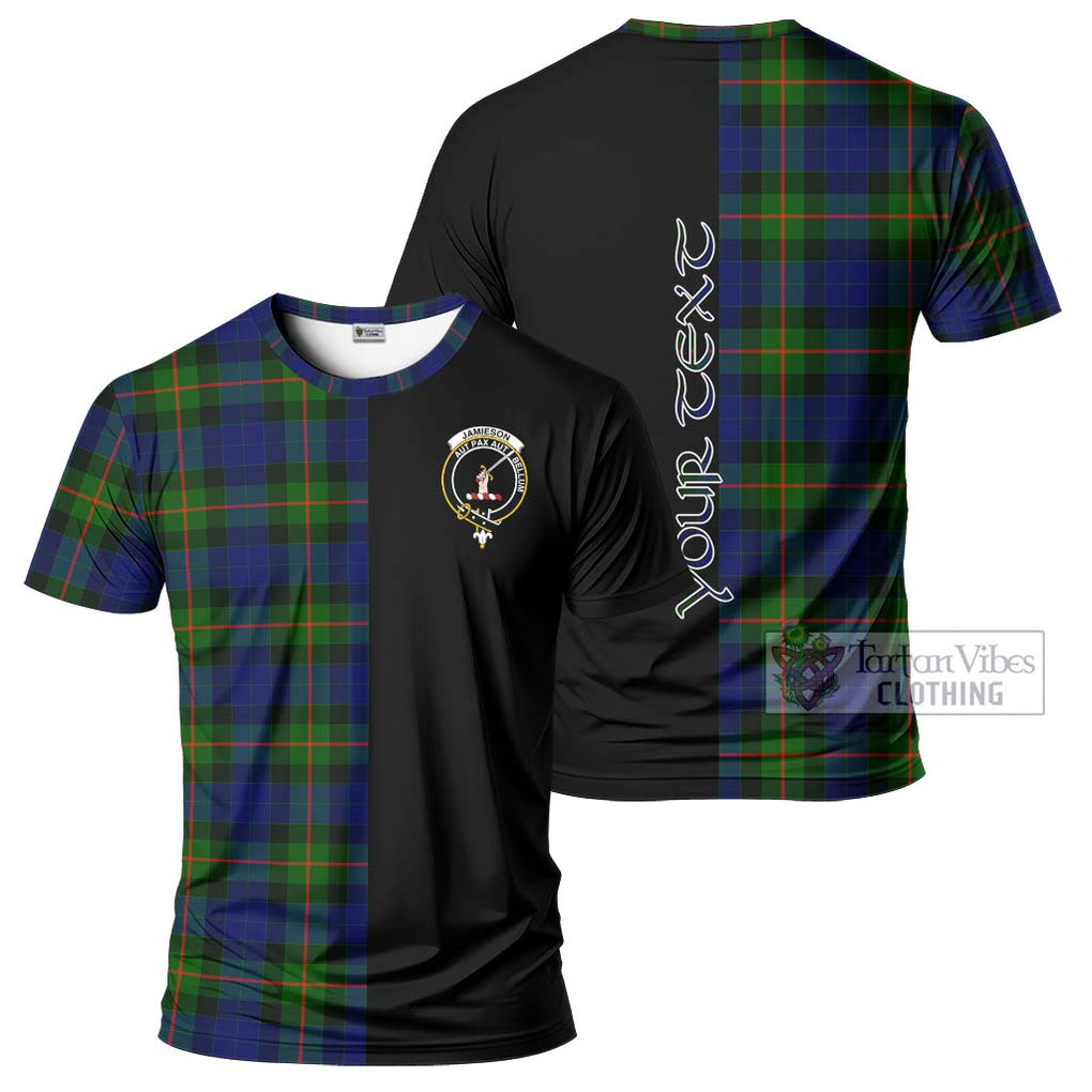 Jamieson Tartan T-Shirt with Family Crest and Half Of Me Style Kid's Shirt - Tartanvibesclothing Shop