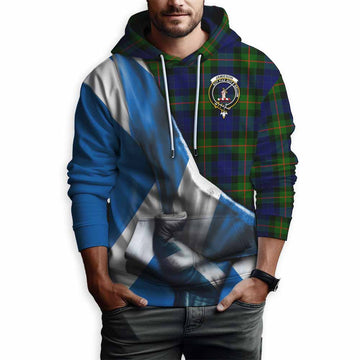 Jamieson Tartan Hoodie with Family Crest Scotland Patriotic Style Pullover Hoodie - Tartan Vibes Clothing