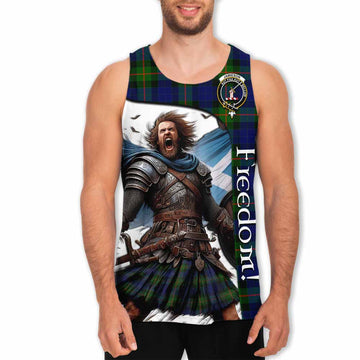 Jamieson Crest Tartan Men's Tank Top Inspired by the Freedom of Scottish Warrior Men - Tartan Vibes Clothing