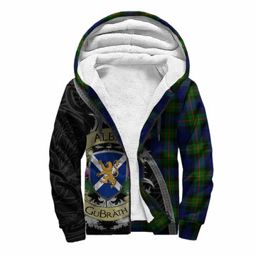 Jamieson Tartan Family Crest Sherpa Hoodie Lion Rampant Royal Thistle Shield Celtic Inspired Unisex S - Tartan Vibes Clothing