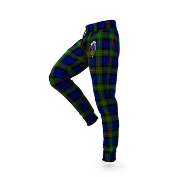 Jamieson Tartan Joggers Pants with Family Crest S - Tartan Vibes Clothing