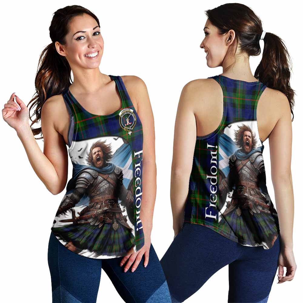 Tartan Vibes Clothing Jamieson Crest Tartan Women's Racerback Tanks Inspired by the Freedom of Scottish Warrior