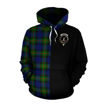 Jamieson Tartan Cotton Hoodie with Family Crest and Half Of Me Style Pullover Hoodie XS - Tartan Vibes Clothing