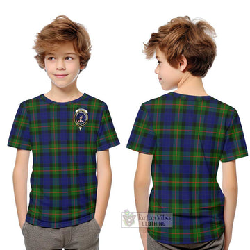Jamieson Tartan Kid T-Shirt with Family Crest Youth XL Size14 - Tartan Vibes Clothing