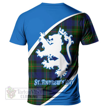 Jamieson Family Crest Tartan T-Shirt Celebrate Saint Andrew's Day in Style