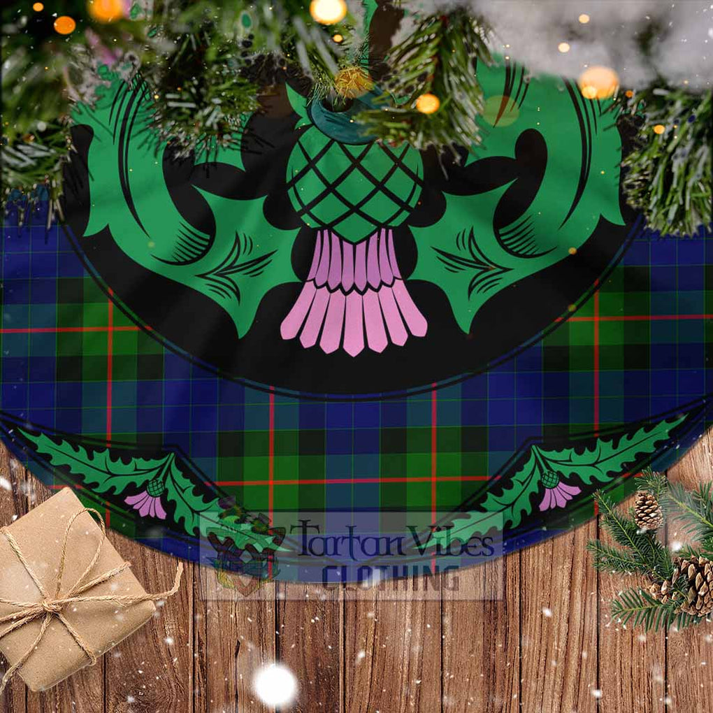 Jamieson Tartan Christmas Tree Skirt Scottish Thistle Style - Tartan Vibes Clothing