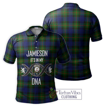 Jamieson Tartan Polo Shirt with Family Crest DNA In Me Style - Tartan Vibes Clothing