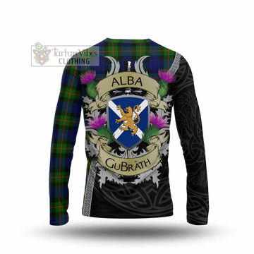 Jamieson Tartan Family Crest Long Sleeve T-Shirt Lion Rampant Royal Thistle Shield Celtic Inspired - Tartan Vibes Clothing