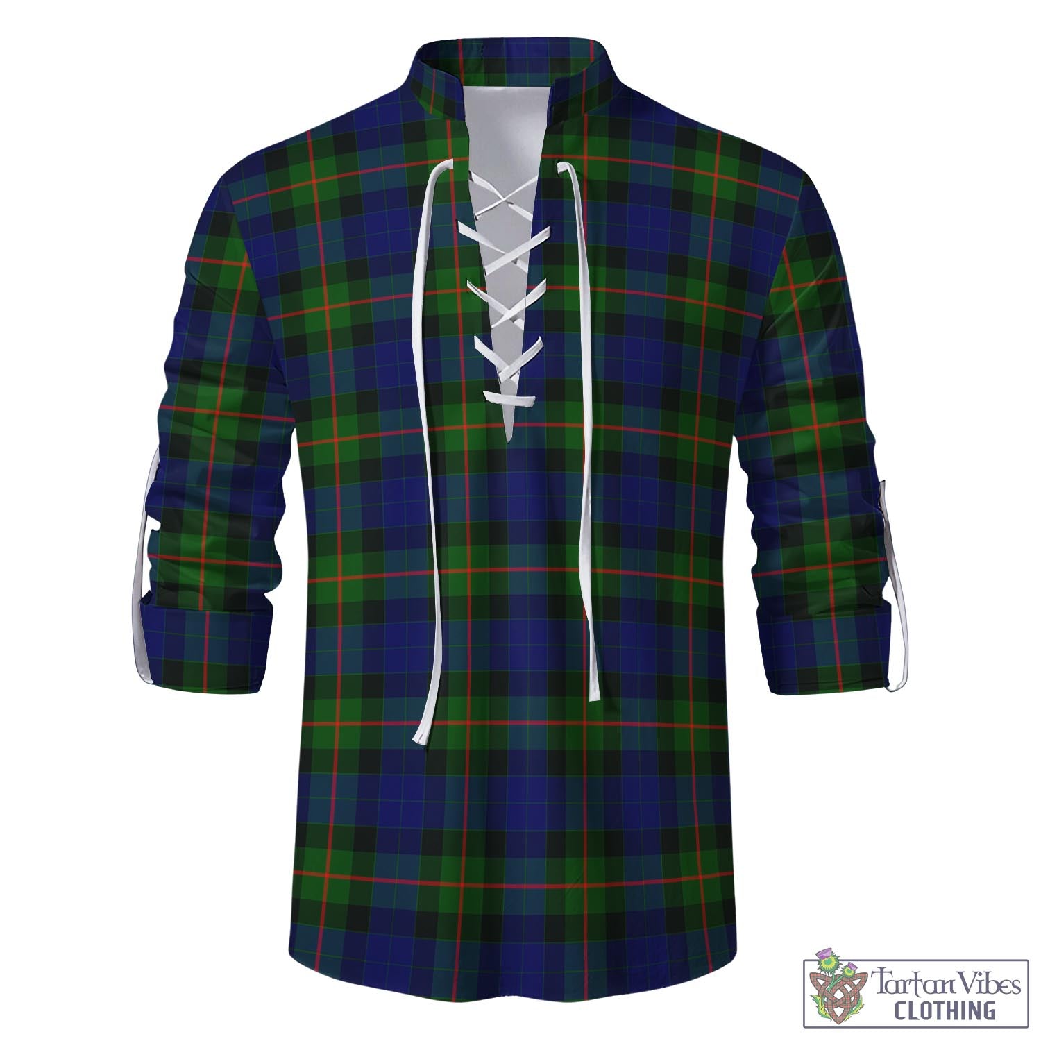 Jamieson Tartan Men's Scottish Traditional Jacobite Ghillie Kilt Shirt - Tartan Vibes Clothing