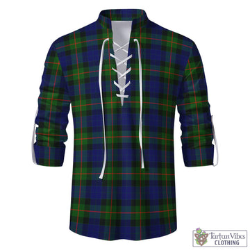 Jamieson Tartan Men's Scottish Traditional Jacobite Ghillie Kilt Shirt - Tartan Vibes Clothing