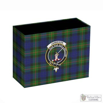 Jamieson Tartan Pen Holder with Family Crest - Tartan Vibes Clothing