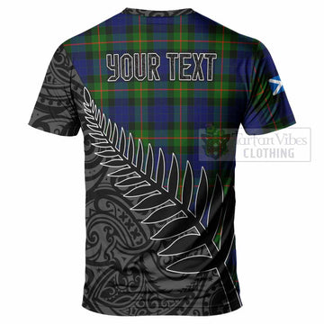 Jamieson Crest Tartan T-Shirt with New Zealand Silver Fern Half Style
