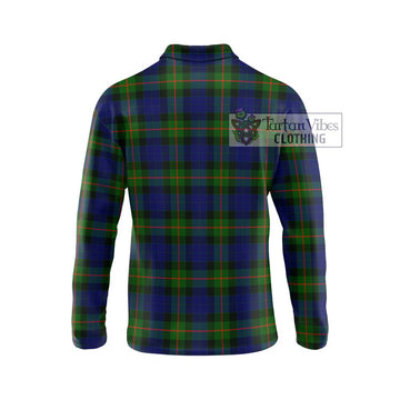 Jamieson Tartan Long Sleeve Polo Shirt with Family Crest DNA In Me Style - Tartan Vibes Clothing