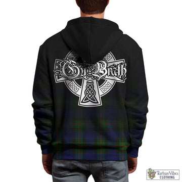 Jamieson Tartan Hoodie Featuring Alba Gu Brath Family Crest Celtic Inspired - Tartan Vibes Clothing
