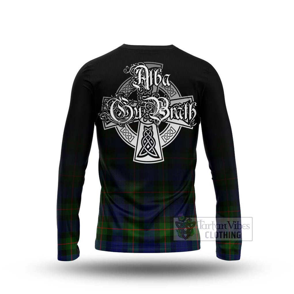 Jamieson Tartan Long Sleeve T-Shirt Featuring Alba Gu Brath Family Crest Celtic Inspired - Tartan Vibes Clothing