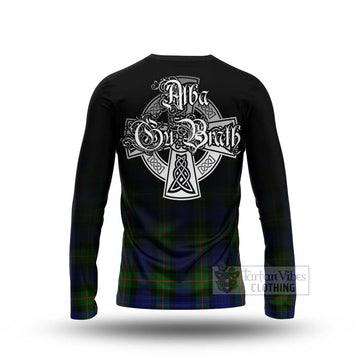 Jamieson Tartan Long Sleeve T-Shirt Featuring Alba Gu Brath Family Crest Celtic Inspired - Tartan Vibes Clothing