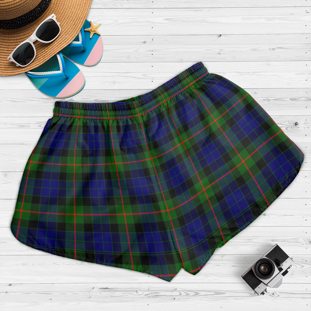 Jamieson Tartan Womens Shorts with Family Crest - Tartan Vibes Clothing