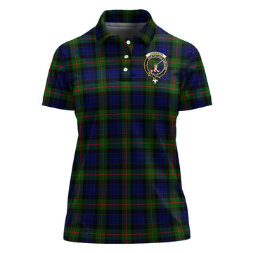 jamieson-tartan-polo-shirt-with-family-crest-for-women