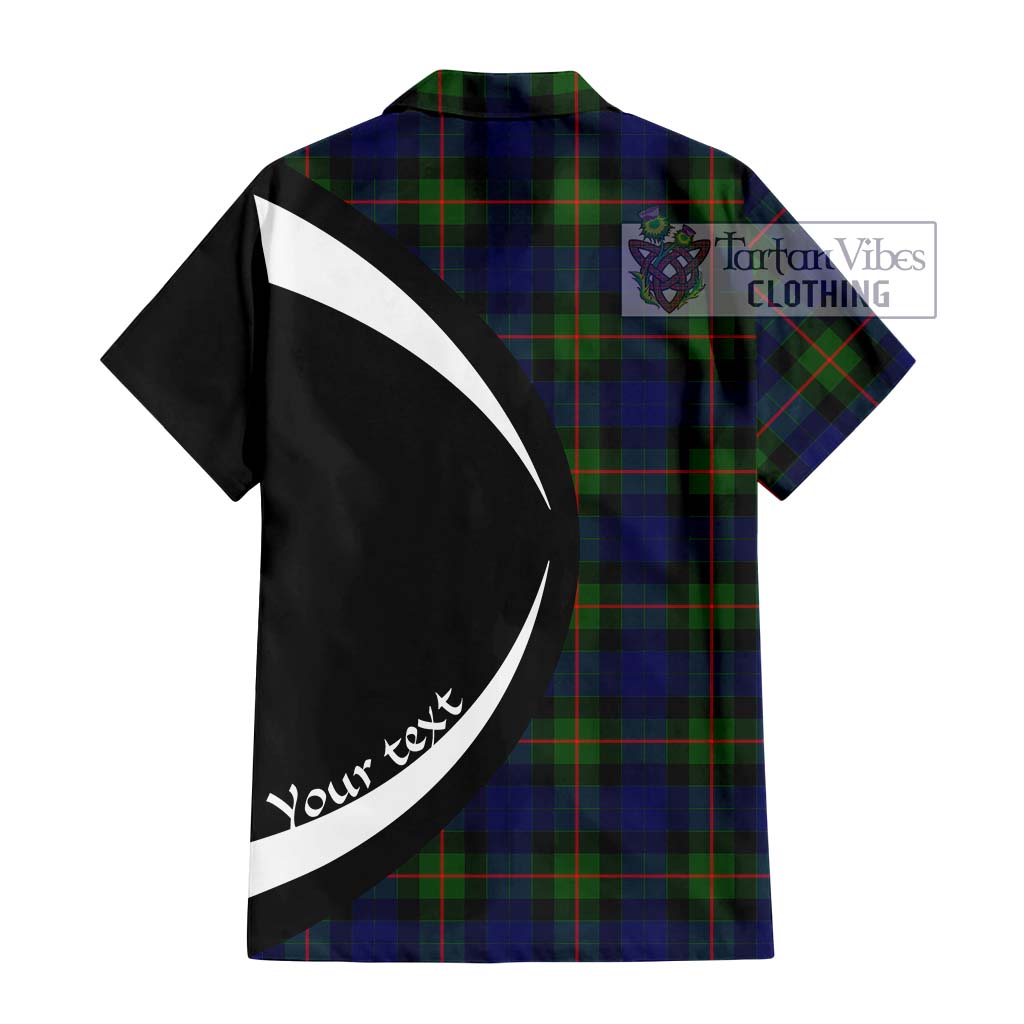Jamieson Tartan Hawaiian Shirt with Family Crest Circle Style - Tartan Vibes Clothing