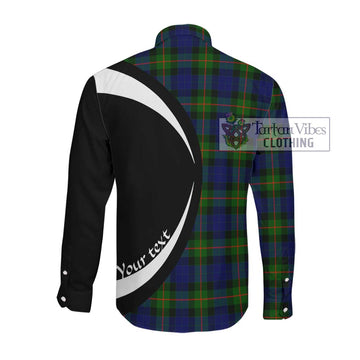 Jamieson Tartan Long Sleeve Button Up with Family Crest Circle Style Men's Shirt - Tartan Vibes Clothing