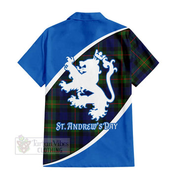 Jamieson Family Crest Tartan Hawaiian Shirt Celebrate Saint Andrew's Day in Style - Tartan Vibes Clothing