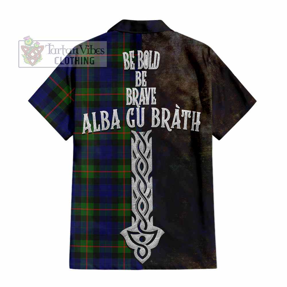 Jamieson Tartan Family Crest Hawaiian Shirt Alba Gu Brath Be Brave Lion Ancient Style - Tartan Vibes Clothing
