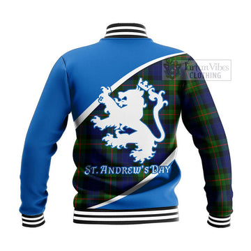 Jamieson Family Crest Tartan Baseball Jacket Celebrate Saint Andrew's Day in Style - Tartan Vibes Clothing