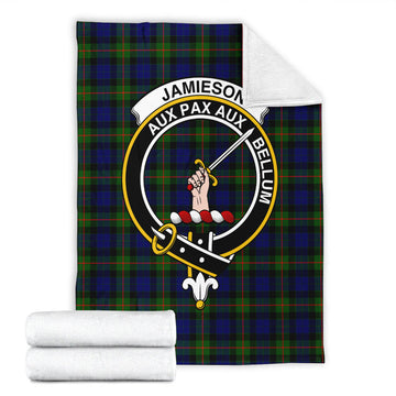 Jamieson Tartan Blanket with Family Crest