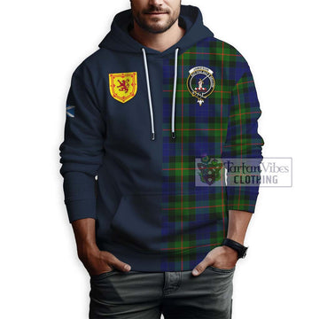 Jamieson Tartan Hoodie Alba with Scottish Lion Royal Arm Half Style - Tartan Vibes Clothing