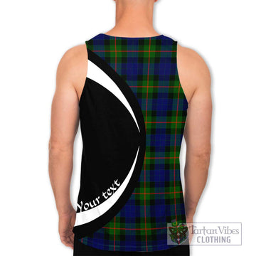 Jamieson Tartan Men's Tank Top with Family Crest Circle Style - Tartan Vibes Clothing