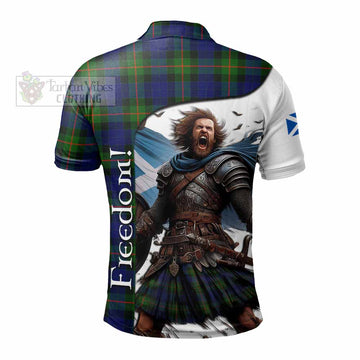 Jamieson Crest Tartan Polo Shirt Inspired by the Freedom of Scottish Warrior - Tartan Vibes Clothing